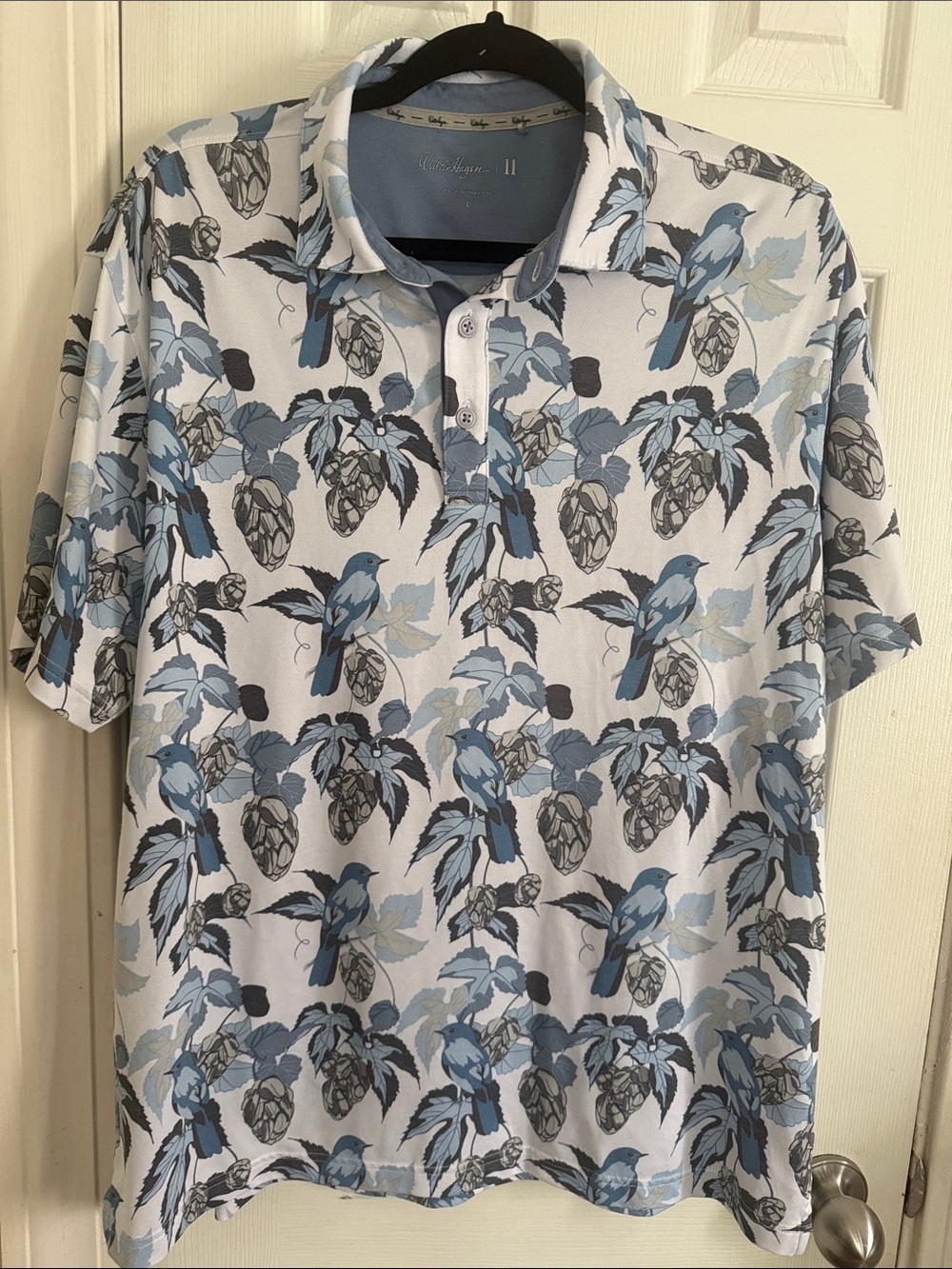 Walter Hagen Polo with Blue Floral Print #319
